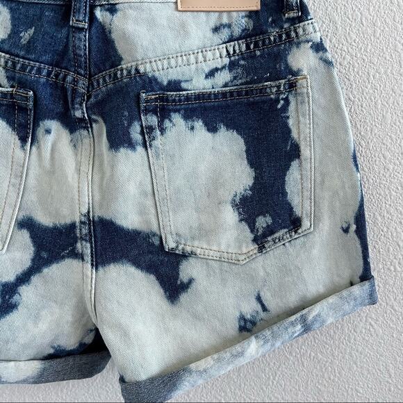 NWT Blue Savvy Acid Bleach Wash Denim Jean 100% Cotton Shorts 9 / 29 - Picture 8 of 10